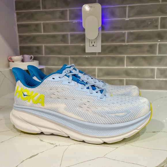 Hoka Other - Hoka Clifton 9 Running Shoes. Men’s Size 11.5D  Color Ice Water
